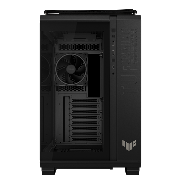 ASUS Ház TUF Gaming GT502, Tápegység nélkül, Fekete, Üvegfalú