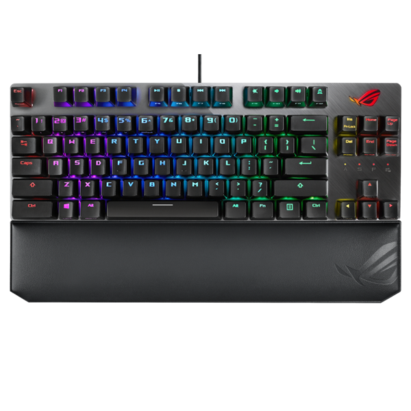 ASUS Vezetékes Billentyűzet ROG STRIX SCOPE NX TKL DELUXE USB, Fekete, Mechanikus