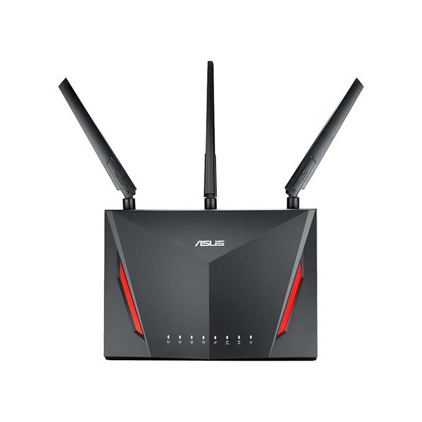 ASUS Wireless Router AC2900 - RT-AC86U - 1x WAN (1000Mbps) + 4x LAN (1000Mbps) + USB 3.0 + USB2.0