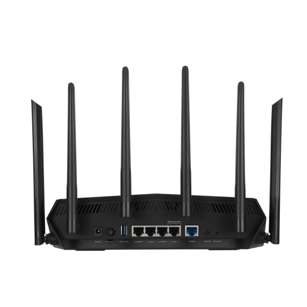 ASUS Wireless Router Dual Band AX5400 1xWAN(1000Mbps) + 4xLAN(1000Mbps) + 1xUSB, TUF-AX5400