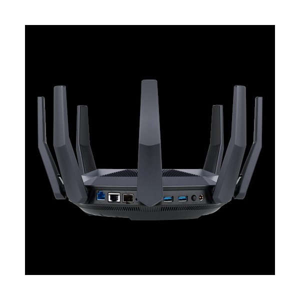 ASUS Wireless Router Dual Band AX6000 1xWAN(10Gbps) + 8xLAN(1000Mbps) + 1xSFP port + 1xUSB, RT-AX89X