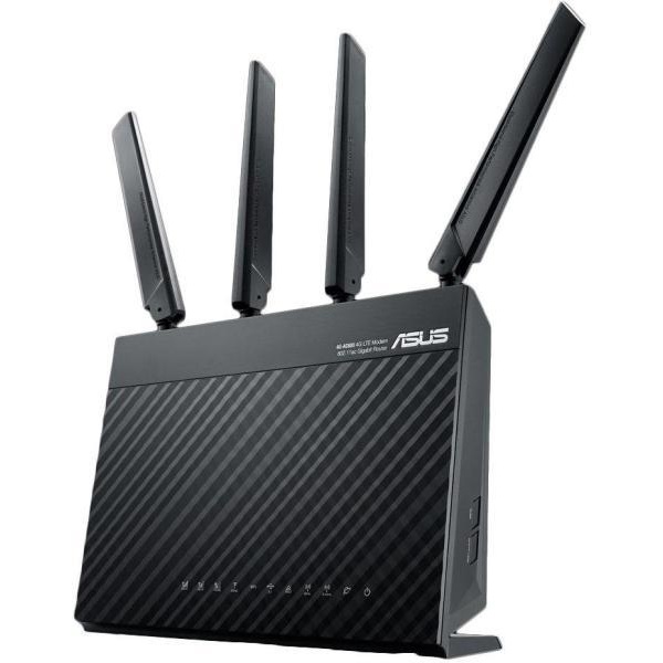 ASUS Wireless Router LTE 4G-AC68U AC1900 Dual-band LTE Modem