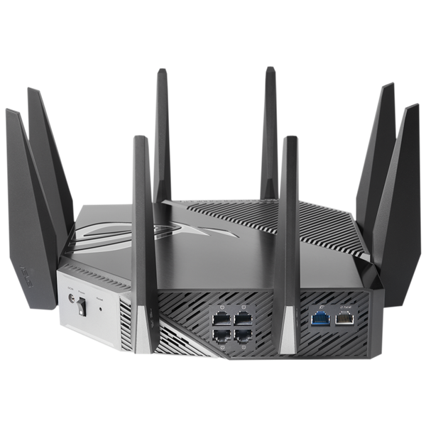 ASUS Wireless Router Tri Band AX11000 1xWAN(1Gbps) + 1xWAN/LAN(2.5Gbps) + 4xLAN(1Gbps), ROG RAPTURE GT-AXE11000