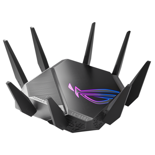 ASUS Wireless Router Tri Band AX11000 1xWAN(1Gbps) + 1xWAN/LAN(2.5Gbps) + 4xLAN(1Gbps), ROG RAPTURE GT-AXE11000