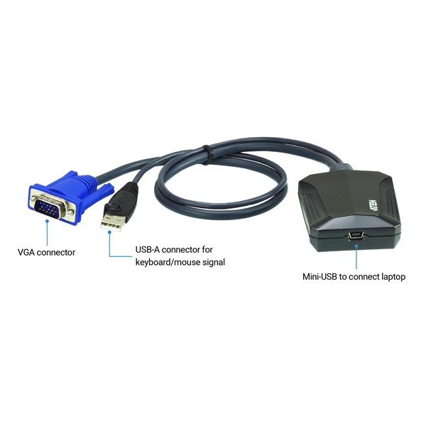 ATEN Adapter Laptop USB Console + adapterek CV211CP