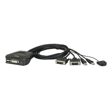 ATEN KVM Switch 2PC DVI USB CS22D+Kábel
