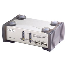ATEN KVM Switch 2PC USB/AUDIO+kábelkészlet CS-1732A