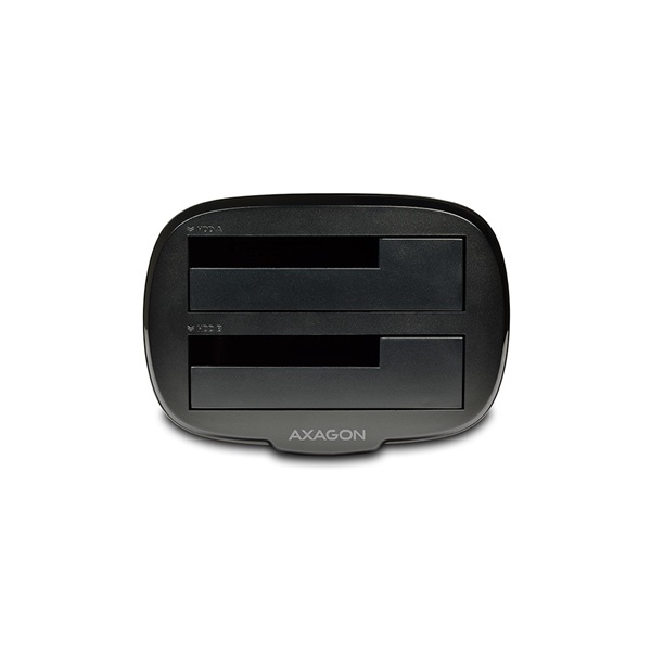 AXAGON ADSA-ST dokkoló, USB3.0 Dual HDD Dock Black