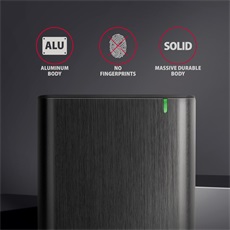 AXAGON EE25-A6C USB-C csavar nélküli külső ház 2, 5" HDD/SSD, fekete