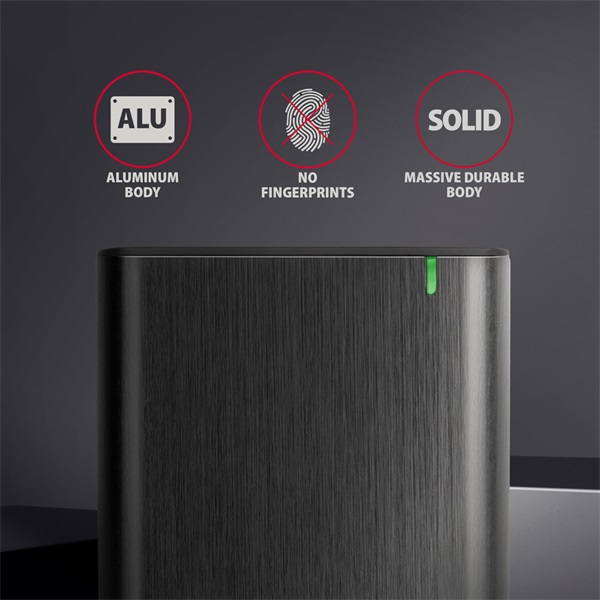 AXAGON EE25-A6C USB-C csavar nélküli külső ház 2, 5" HDD/SSD, fekete