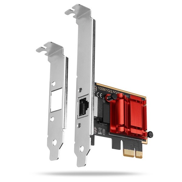 AXAGON PCEE-G25 PCIE 2.5 GIGABIT ETHERNET (PCI-Express hálózati kártya 2.5Gbit/s átviteli sebességgel, PXE-támogatással)