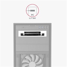 AXAGON RHD-225 3,5"-ről 2,5"-re fekete SSD/HDD beépítő keret