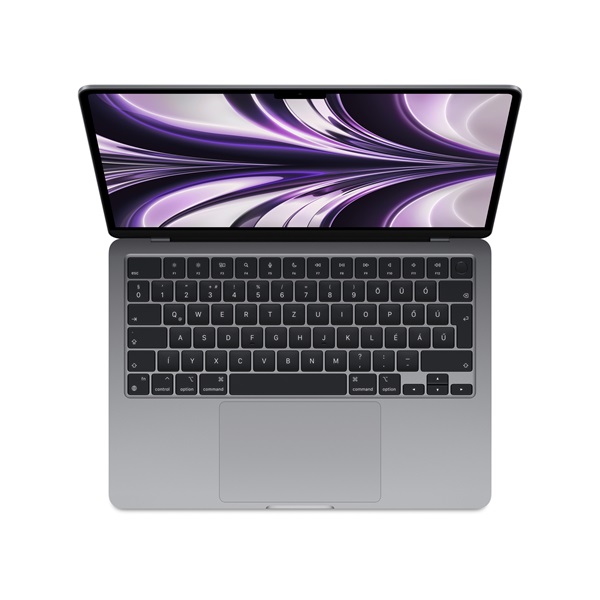 Apple Macbook Air 13.6" M2 8C CPU/10C GPU/16GB/256GB -Space grey - HUN KB (2022)