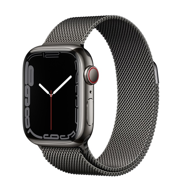 graphite stainless steel case with milanese loop