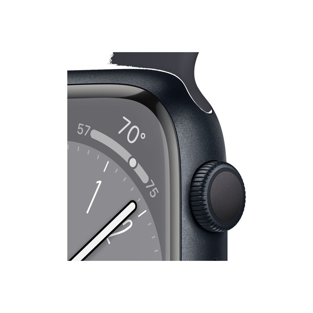 Apple Watch S8 GPS 45mm Midnight Aluminium Case with Midnight Sport ...