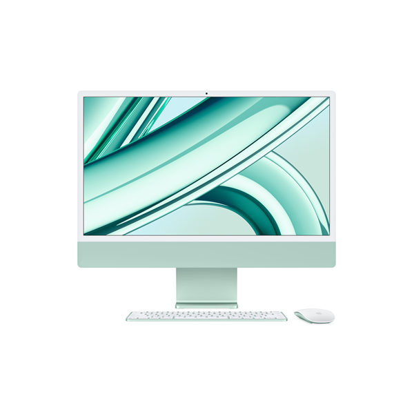 Apple iMac 24" Retina, 4.5K : Apple M3 8C CPU/10C GPU, 8GB/256GB - Zöld