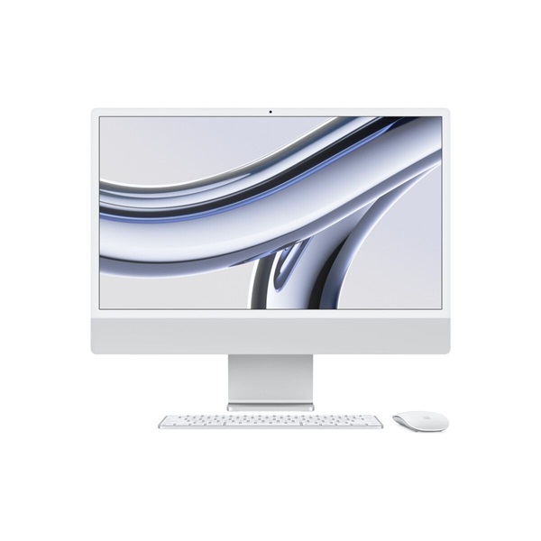 Apple iMac 24" Retina, 4.5K : Apple M3 8C CPU/8C GPU, 8GB/256GB - Ezüst