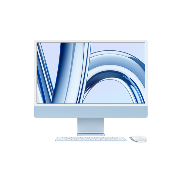 Apple iMac 24" Retina, 4.5K CTO: Apple M3 8C CPU/10C GPU, 16GB/256GB - Kék