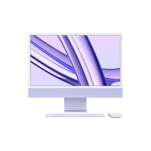 Apple iMac 24" Retina, 4.5K CTO: Apple M3 8C CPU/10C GPU, 16GB/256GB - Lila