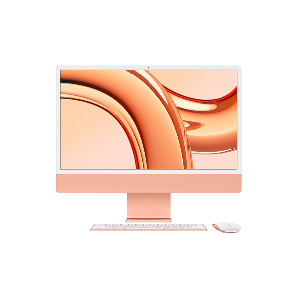 Apple iMac 24" Retina, 4.5K CTO: Apple M3 8C CPU/10C GPU, 16GB/256GB - Narancs