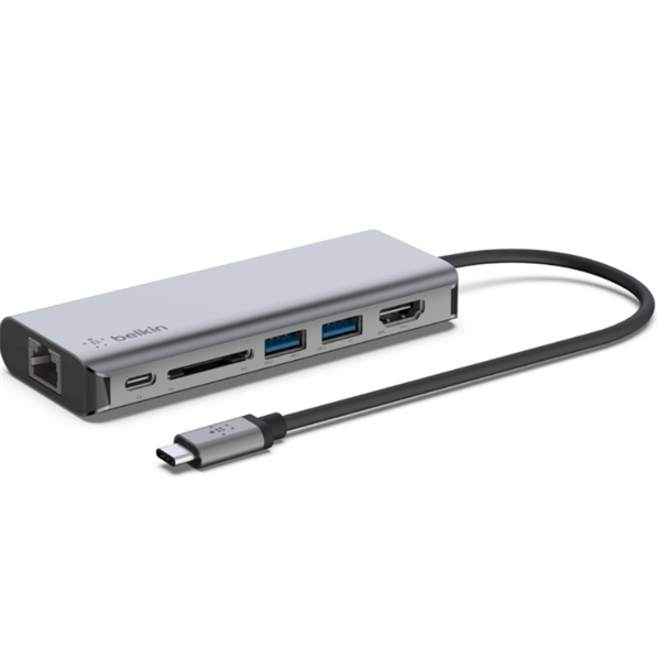 BELKIN USB-C 6-IN-1 MULTIPORT ADAPTER, HUB