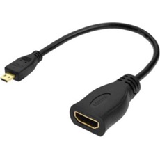 BLACKBIRD Kábel HDMI Micro-D male to HDMI-A female, 23cm