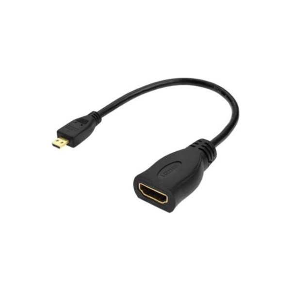 BLACKBIRD Kábel HDMI Micro-D male to HDMI-A female, 23cm