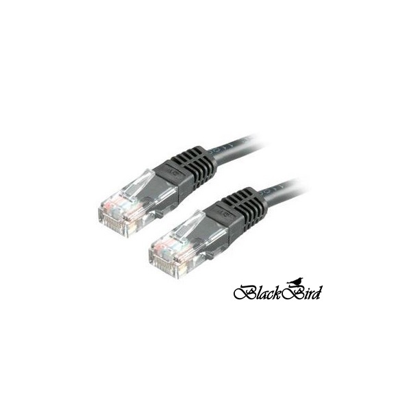 BLACKBIRD Kábel Patch UTP CAT.5E 5m Fekete