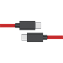 BLACKBIRD Lightning to Type-C USB Adatk&#225;bel 1m, Piros 5A (Extra erős anyagb&#243;l)