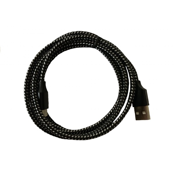 BLACKBIRD Type-C USB Adatkábel 3m, Fekete 2A (Extra erős anyagból)