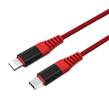 BLACKBIRD Type-C USB to Type-C USB Adatkábel 1m, Piros 5A (Extra erős anyagból)