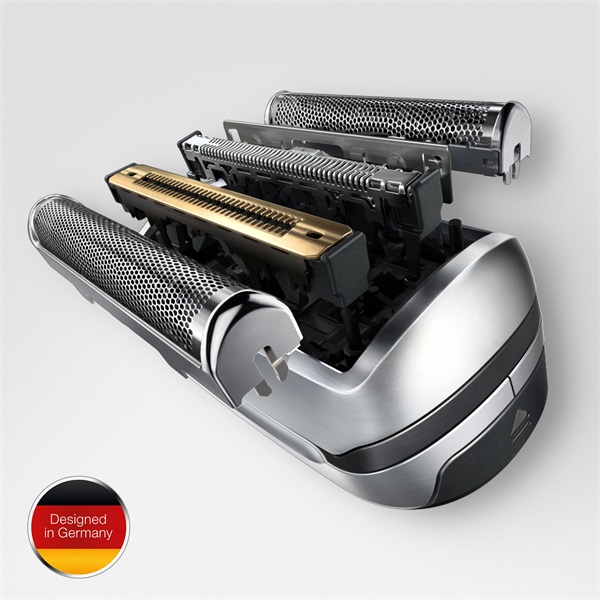 BRAUN Series 9 Cassette 92M replacement head silver. For Series 9 CHS