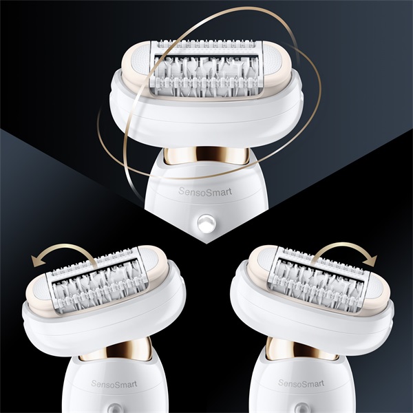 BRAUN Silk-épil 9 Flex SES 9010 Wet&Dry epilátor 6 kiegészítővel, többek között mélytisztító testradírozó kefével