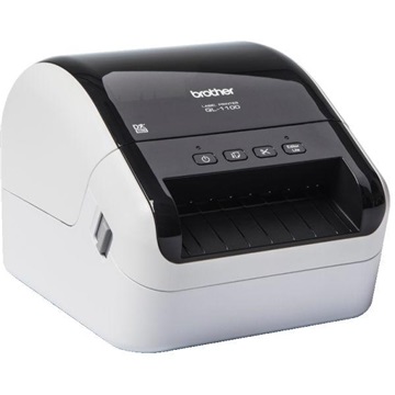Brother Címke nyomtató QL1100YJ1 - DK (max 102 mm széles), 110 mm/s, teljes vágás, USB