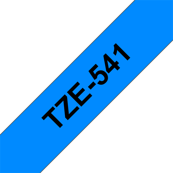 BROTHER szalag TZe-541, Kék alapon Fekete, Laminált, 18mm  0.7", 8 méter