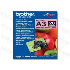 BROTHER Fotópapír BP71GA3, Innobella Premium Plus A3, 20db/csomag