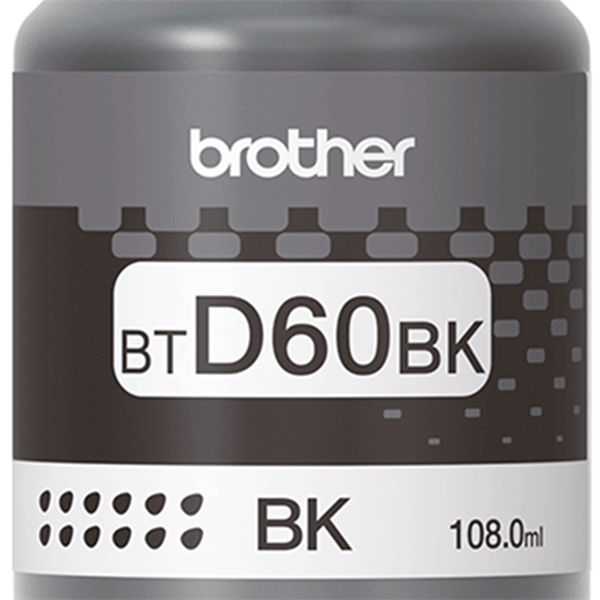 BROTHER Tintapatron BTD60BK, 6500 oldal, Fekete