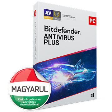 Bitdefender Antivirus Plus 1 év, 10 PC