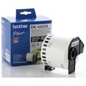 BROTHER Etikett címke DK44205, Fehér alapon fekete, eltávolítható szalag tekercsben 62mm, 62mm x 30.48M