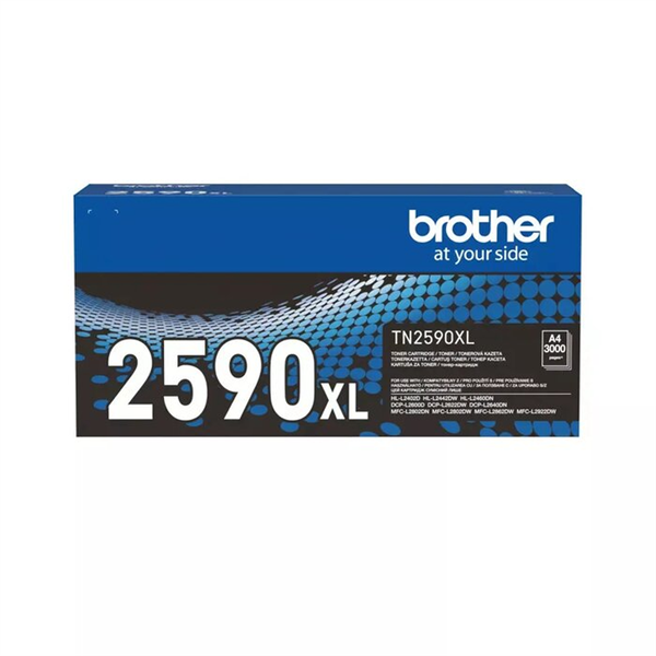 Brother Toner TN-2590XL, 3000 oldal, Fekete