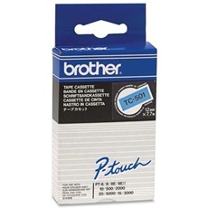 Brother szalag TC501 P-Touch, 12mm kék alapon fekete
