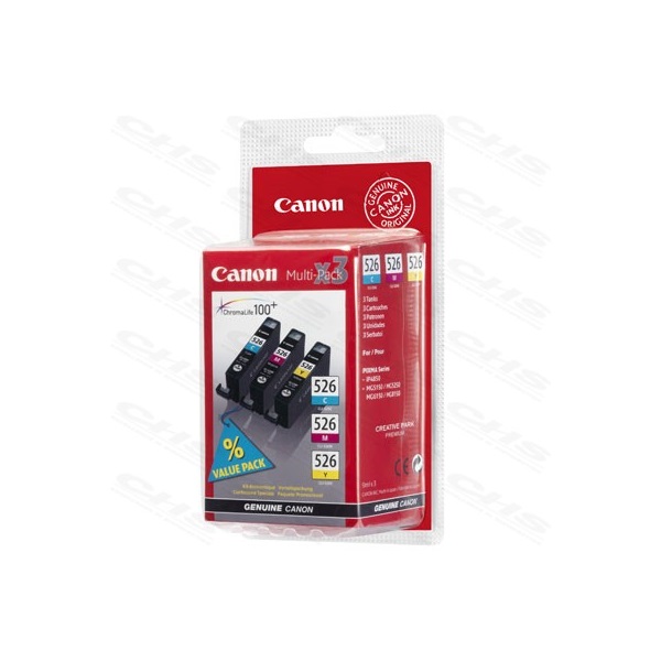 CANON Patron CLI-526MP multipack IP4850/MG5150/MG5250/MG6150/MG8150, Tri-color (C, M, Y)