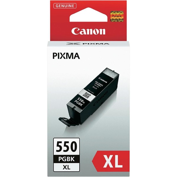 CANON Patron PGI-550PGBK XL, fekete, P7250, iP8750, MG5450, MG5550, MG6350, MG6450, MG7150, MX925