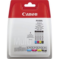 CANON Tintapatron CLI-571KIT multipack Pixma MG 5700, 6800, 7700 nyomtatókhoz, b+c+m+y, 4*7ml