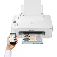 CANON Tintasugaras MFP 3in1 PIXMA TS3351 (WHITE), A4, FF 7,7 k/p, SZ 4 k/p, 4800x1200dpi, USB/WiFi