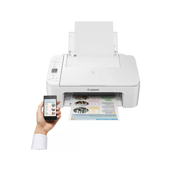 CANON Tintasugaras MFP 3in1 PIXMA TS3351 (WHITE), A4, FF 7,7 k/p, SZ 4 k/p, 4800x1200dpi, USB/WiFi