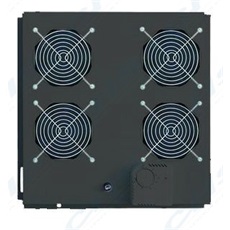 CANOVATE Ventilátoregység 4 ventilátorral, kapcsolóval állószekrényekhez termosztáttal