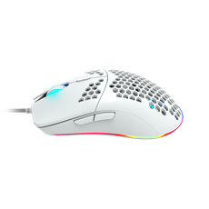 CANYON Vezetékes Egér Gaming, Puncher, Optikai, 7 programozható gomb, RGB világítás, 4200dpi, fehér - CND-SGM11W