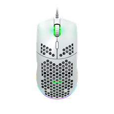 CANYON Vezetékes Egér Gaming, Puncher, Optikai, 7 programozható gomb, RGB világítás, 4200dpi, fehér - CND-SGM11W