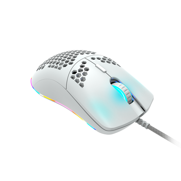CANYON Vezetékes Egér Gaming, Puncher, Optikai, 7 programozható gomb, RGB világítás, 4200dpi, fehér - CND-SGM11W